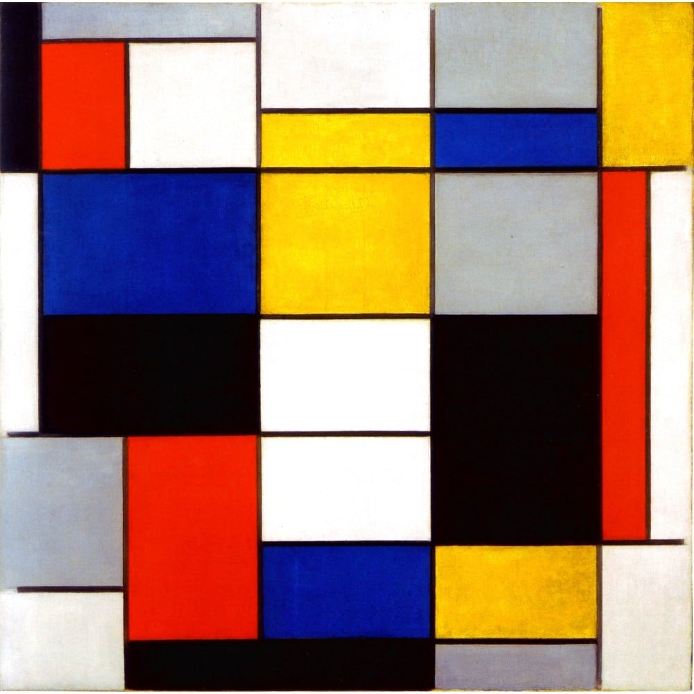 Geometric Composition A Piet Mondrian