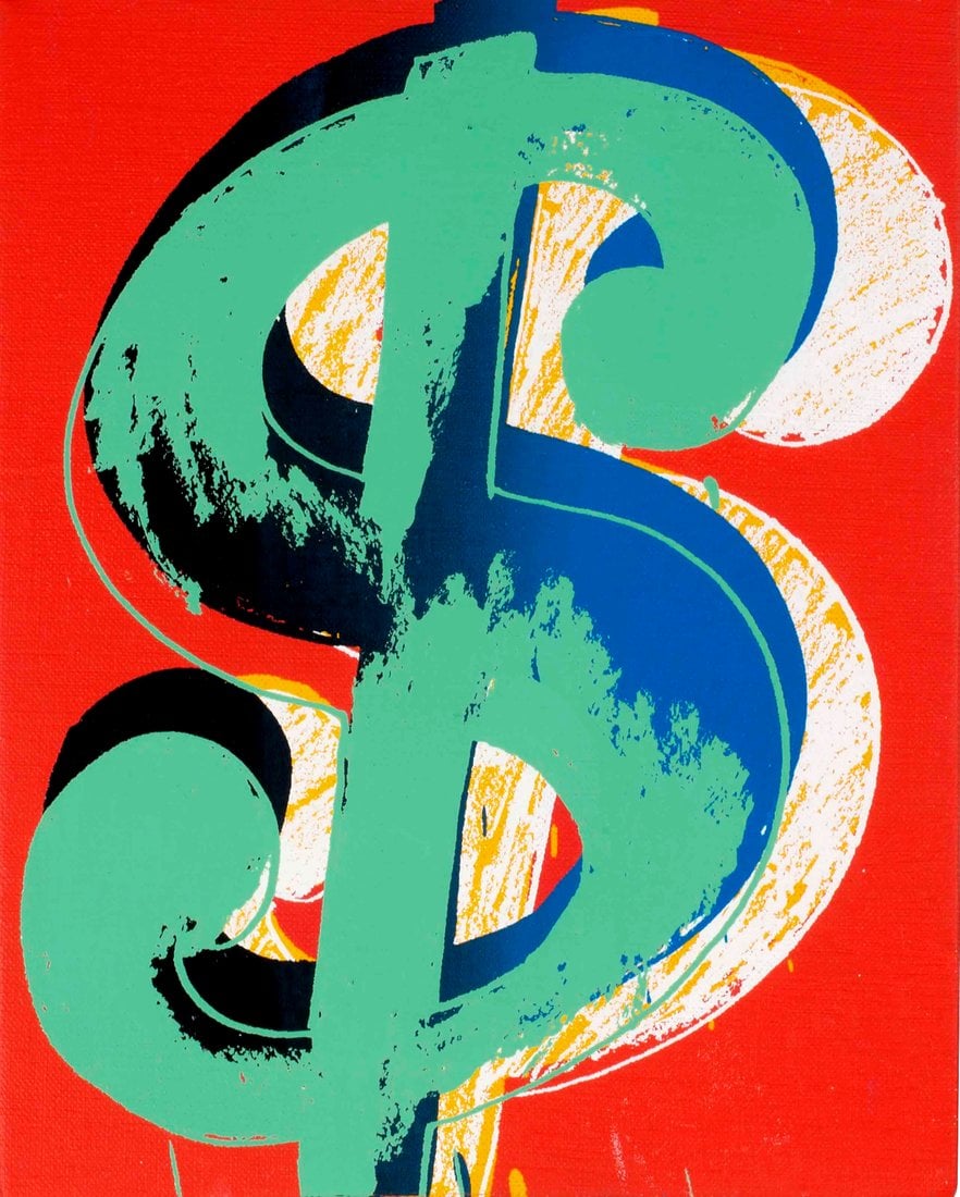 Andy Warhol Dollar Sign