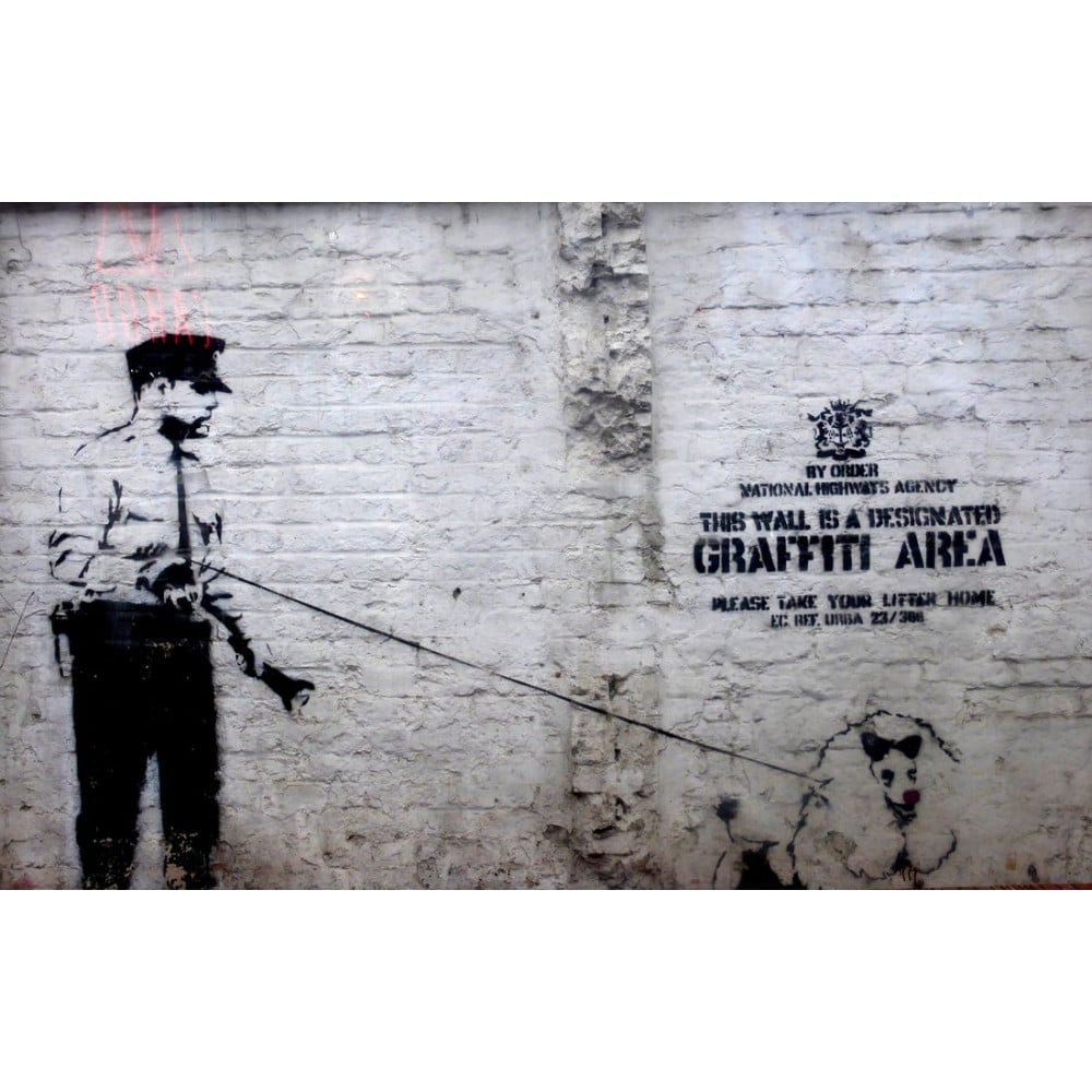 Policeman With Dog, Banksy