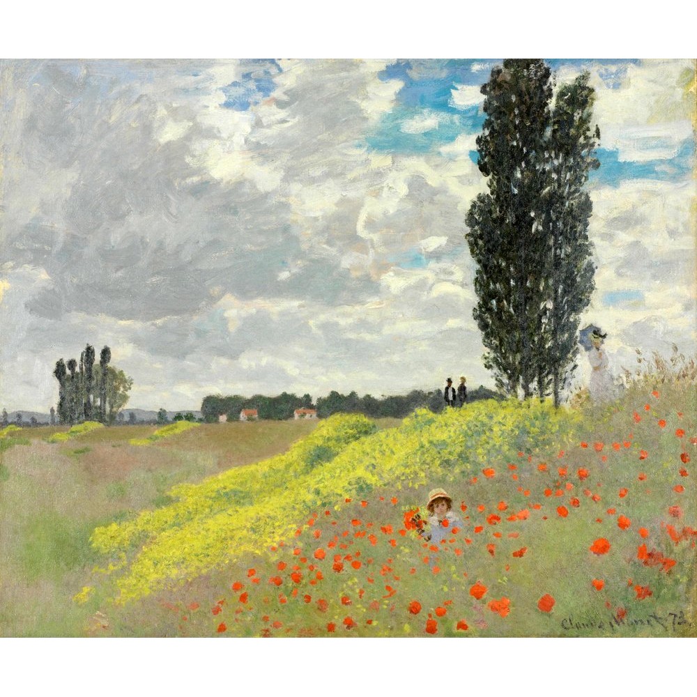 Claude Monet, A Walk in the Meadows at Argenteuil