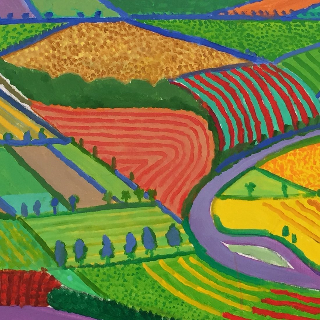 42++ David Hockney Garrowby Hill Landscape Painting Free Download