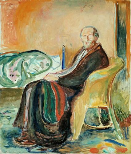 edvard munch self portrait with skeleton arm