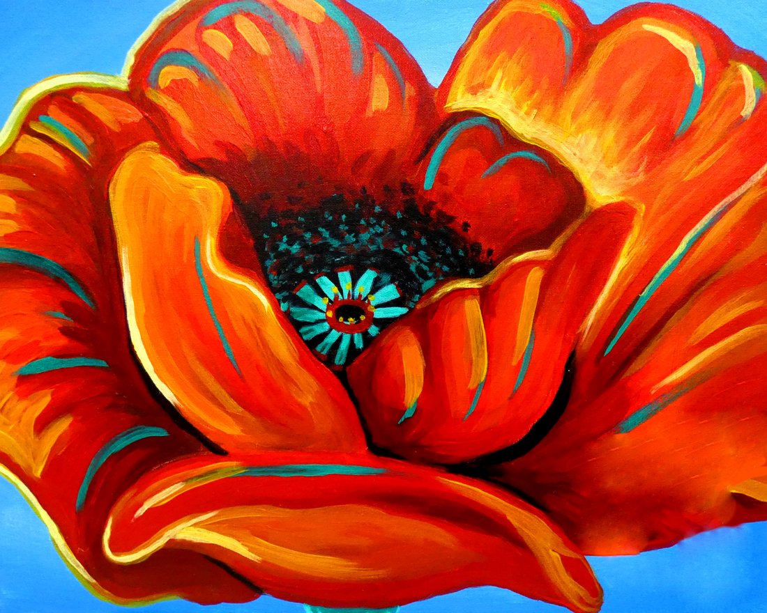 Georgia O Keeffe Flower   Gekf62 Georgia O Keeffe Flower  1100x880 