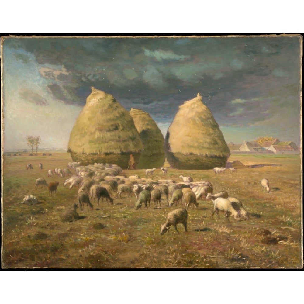 Jean Fran Ois Millet Haystacks Autumn   Jfm27 Jean Francois Millet Haystacks Autumn 1000x1000 