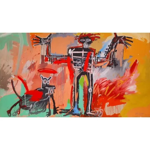 Jean-Michel Basquiat, Boy and Dog in a Johnnypump