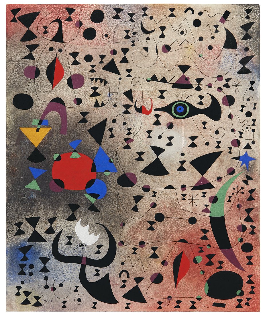 Joan Miro Women at the Border of a Lake Irradiated by the ...