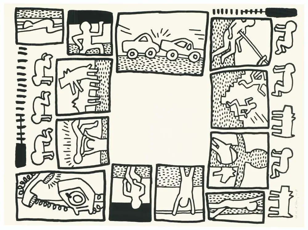 Keith Haring, Untitled, From The Blueprint Drawings 5