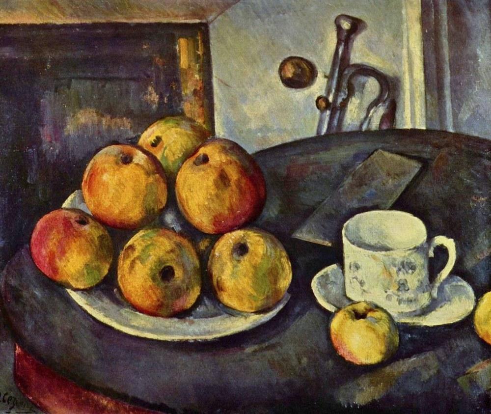 Paul Cezanne Apple And Cup Naturmort   Pc019 1000x1000 