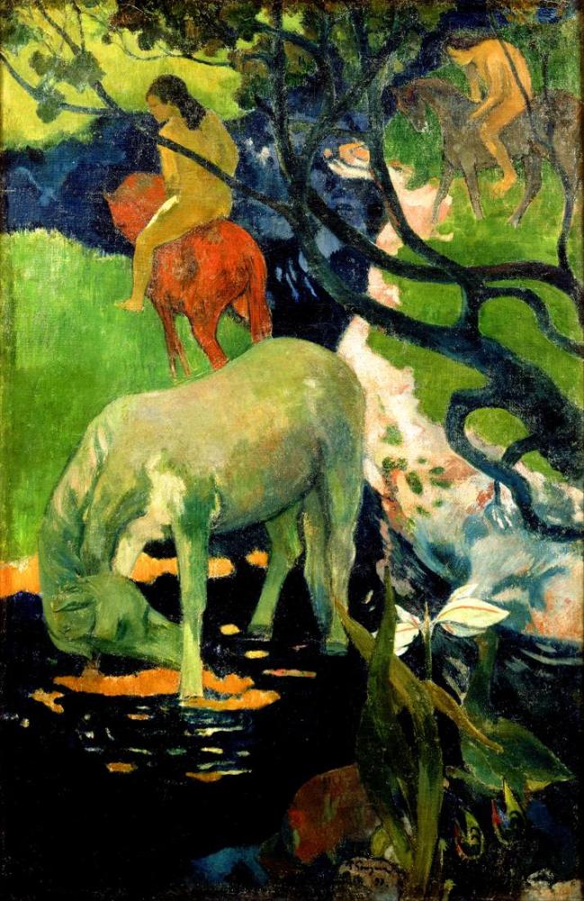 The White Horse - Paul Gauguin