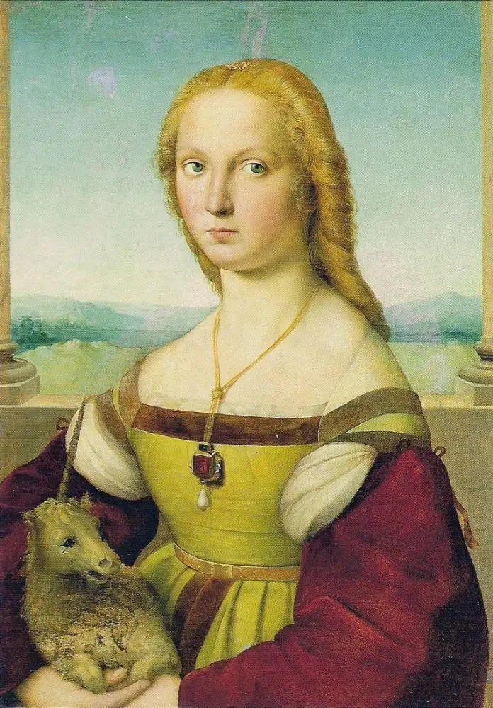 Raphael Young Woman with Unicorn Arthipo