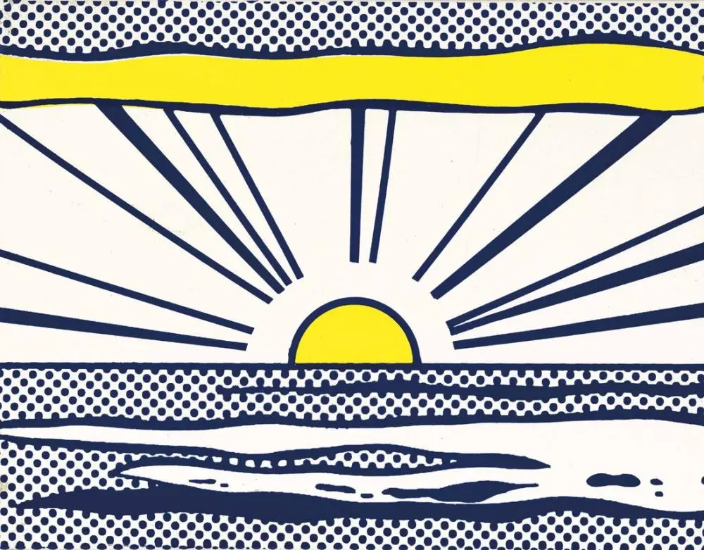 Roy Lichtenstein Sunrise 1965 Arthipo   Ryln101 Roy Lichtenstein  Sunrise 1965 1000x1000w.webp