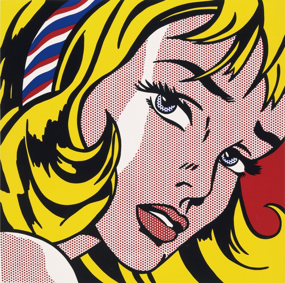 Roy Lichtenstein, Girl with Hair Ribbon