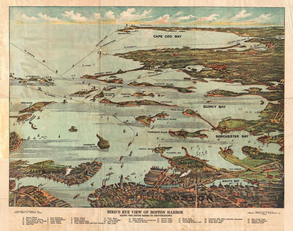 Boston Cape Cod and Provincetown Map Poster