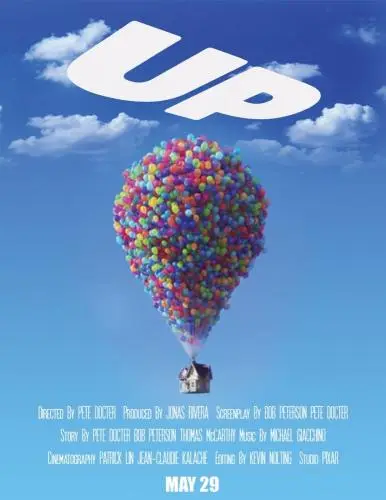 UP PIXAR BALLOONS MOVIE POSTER FILM A4 A3 ART PRINT CINEMA