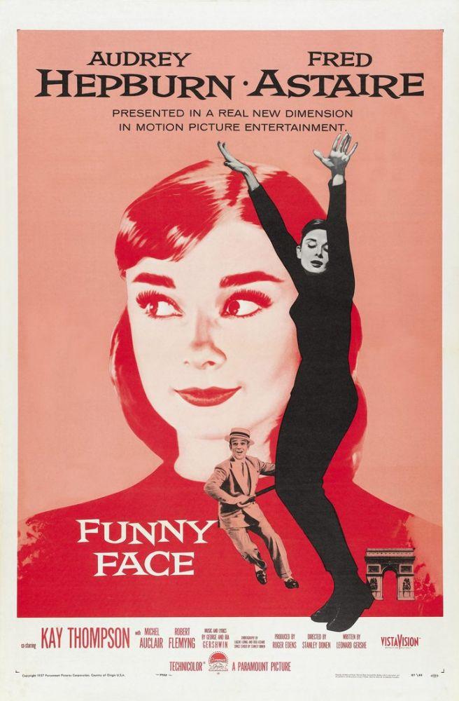 Funny Face Audrey Hepburn Movie Poster, Movie Poster, Poster