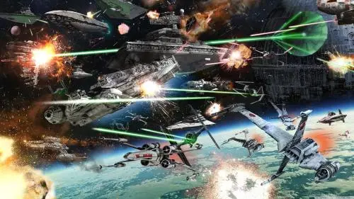 Star Wars Space Battle Scene by Vernadante on DeviantArt